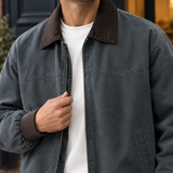 Ezra-Grant Contrast Collar Jacket - Lead Product Detail