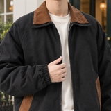 Erasmus-York Contrast Collar Jacket - Lead Product Detail