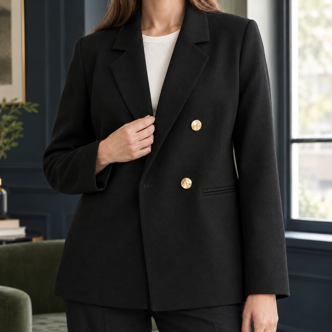 Cleo-Claire Double Breasted Blazer - Lead Product Detail
