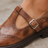 Zanetti Brogue Mary Janes - Lead Product Detail