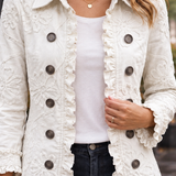 Mina-Marie Ruffle Jacket - Lead Product Detail