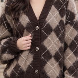 Zelie-Belle Argyle Cardigan - Lead Product Detail