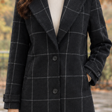 Matilda-Skye Windowpane Coat - Lead Product Detail