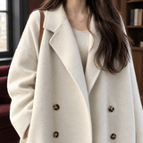 Ophelia-June Double-Breasted Coat - Lead Product Detail