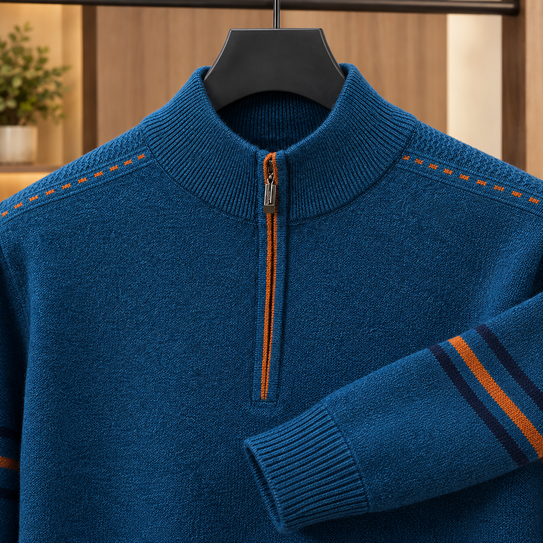 Corwin-Flynn Half Zip Sweater - Lead Product Detail