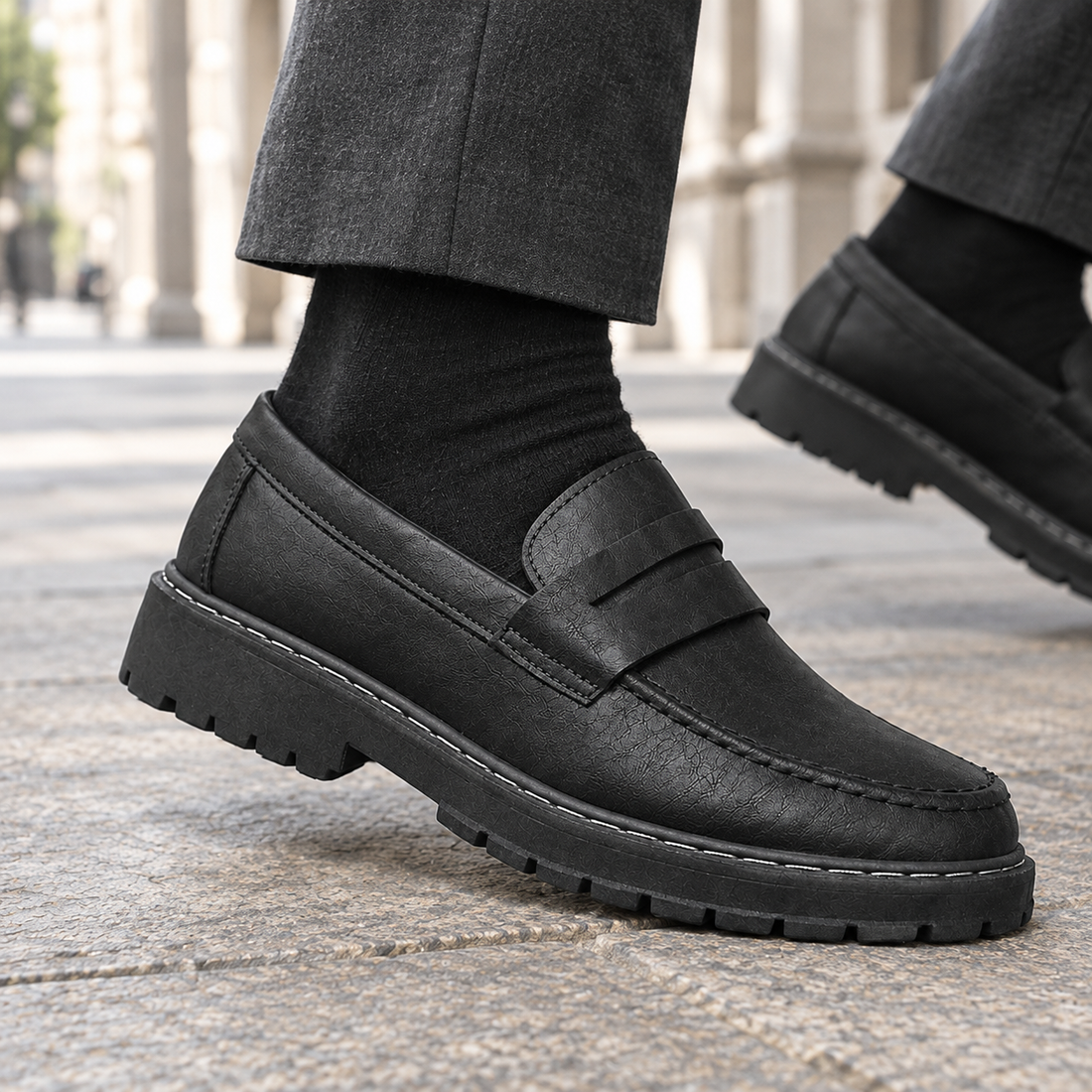Alberti Penny Loafers - Lead Product Detail