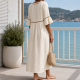 Bianca Relaxed Midi Dress - Lead Alternate View