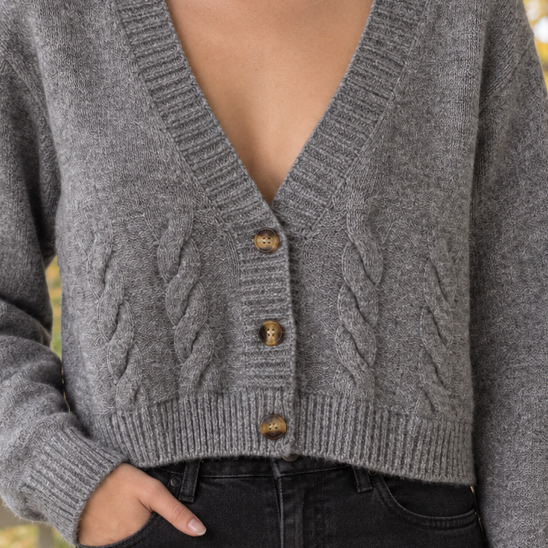 Emily-Rose Cable Knit Cardigan - Lead Product Detail