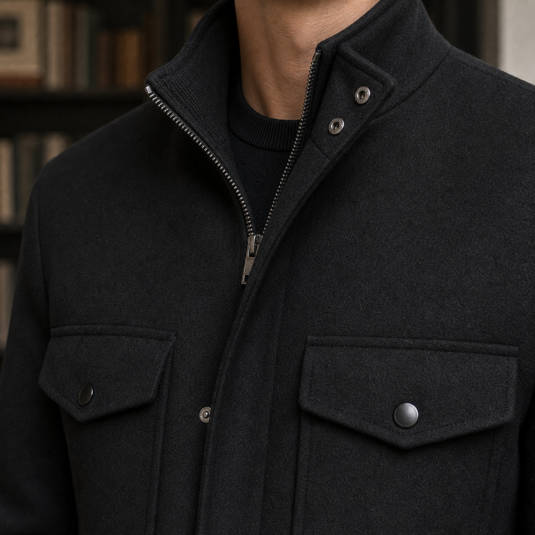 Havelock Wool Coat - Lead Product Detail