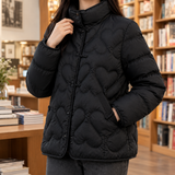 Severine-Eve Heart Quilted Jacket - Lead Product Detail