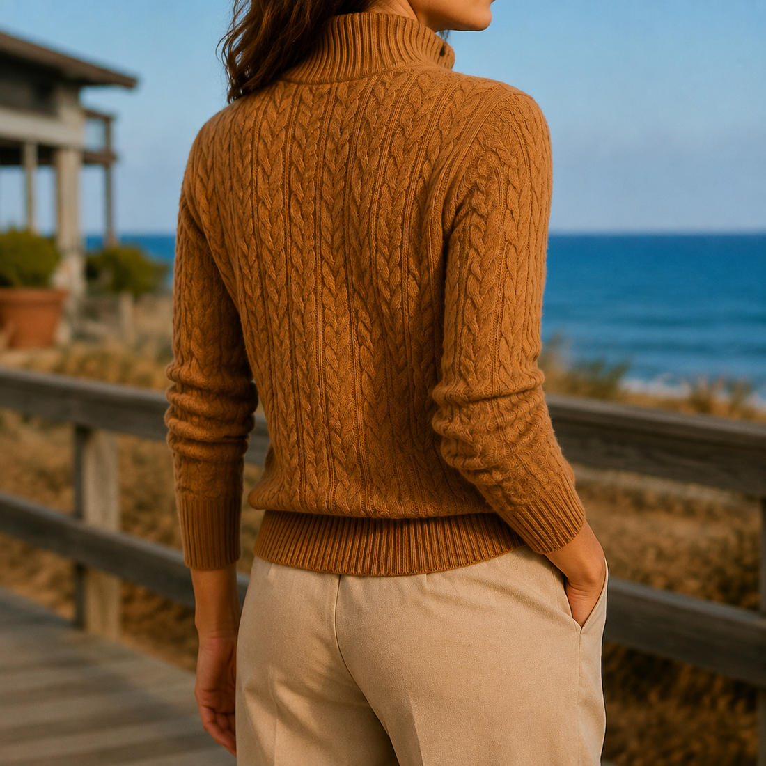Nerissa-Claire Cashmere Sweater - Lead Alternate View