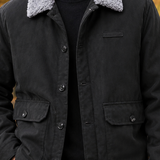 Lucas-Tate Sherpa Collar Jacket - Lead Product Detail