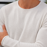 Caius Roll Edge Sweater - Lead Product Detail