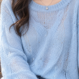 Cassidy-Kate Openwork Sweater - Lead Product Detail