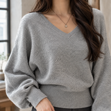 Keira-Skye V Neck Sweater - Lead Product Detail