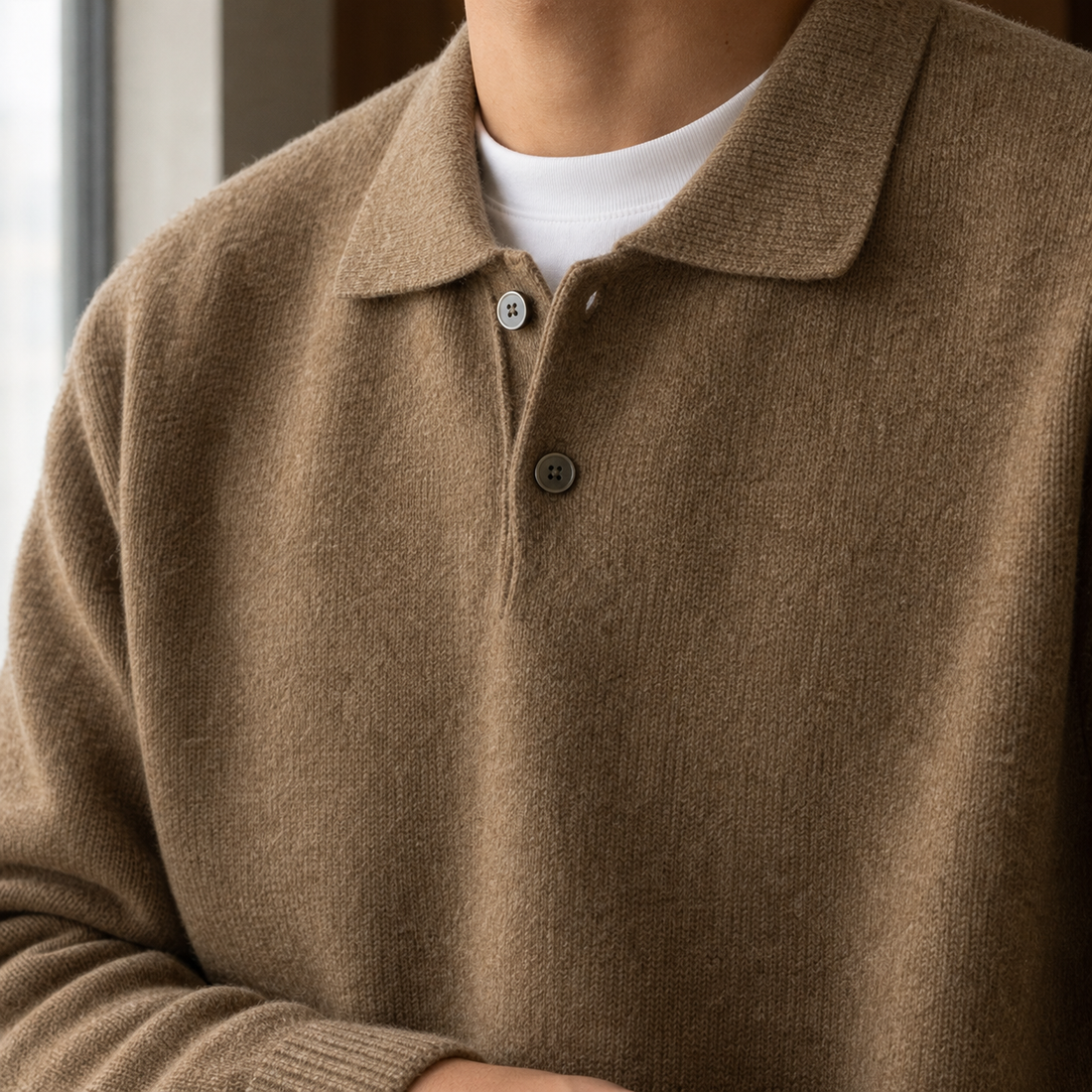 Anton-Grant Collared Sweater - Lead Product Detail