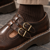 Casale Double Buckle Brogues - Lead Product Detail