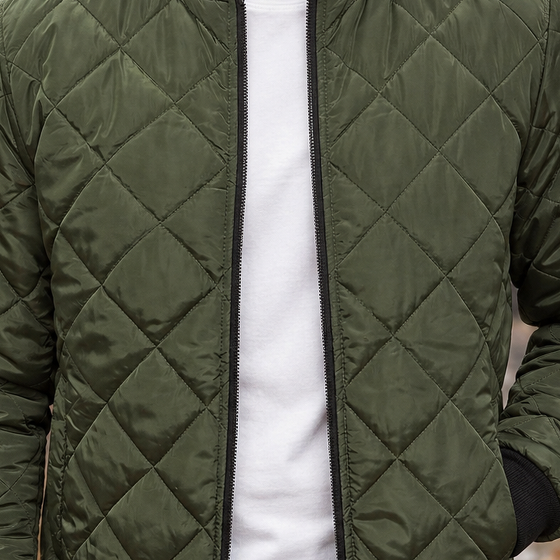 Oliver-Grey Quilted Jacket - Lead Product Detail