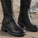 Tolentino-Monza Moto Buckle Boots - Lead Product Detail