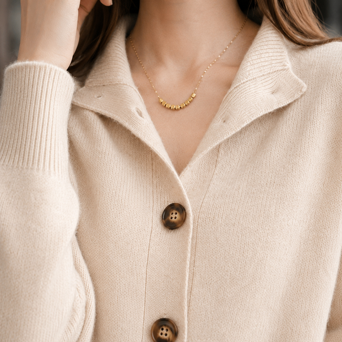 Perla-Claire Collared Sweater - Lead Product Detail