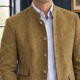 Barnabas-Ellis Stand Collar Blazer - Lead Product Detail