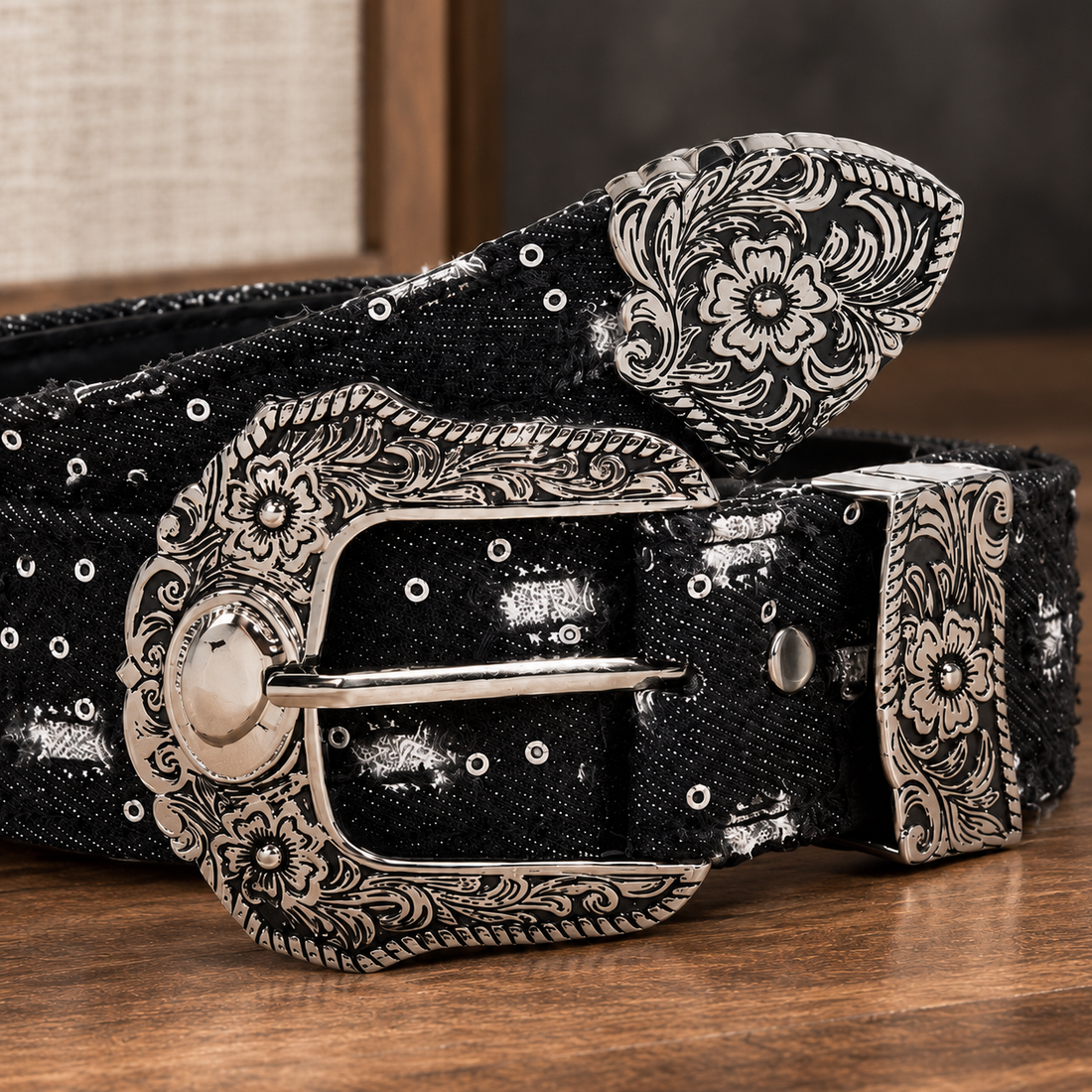 Savona Denim Belt - Lead Product Detail
