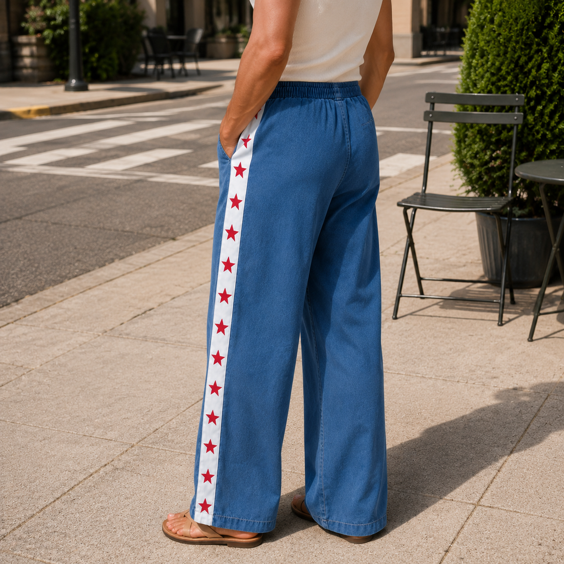 Ulric Wide Leg Pants - Lead Alternate View