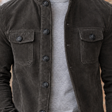 Nicodemus-Miles Stand Collar Jacket - Lead Product Detail