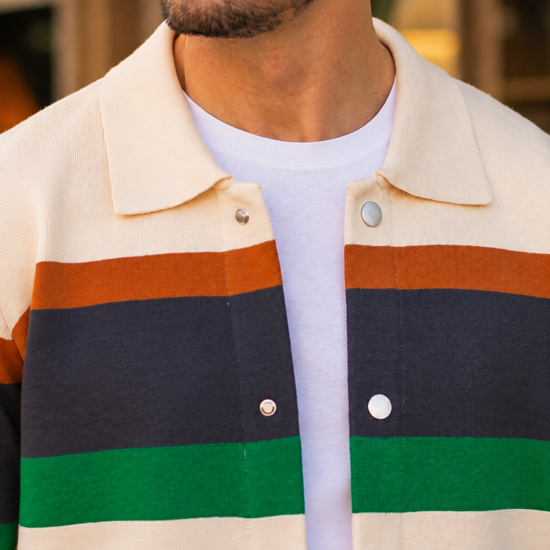 Henry-Lane Colorblock Knit Jacket - Lead Product Detail