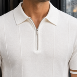 Rodolphe-Hayes Zip Polo Shirt - Lead Product Detail