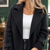Romy-Eve Mixed Texture Coat - Lead Product Detail