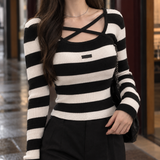 Joelle Cutout Sweater - Lead Product Detail