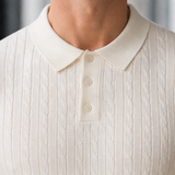 Otis Textured Knit Polo - Lead Product Detail