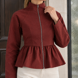 Darcy-Belle Peplum Jacket - Lead Product Detail