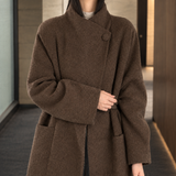 Carina-Kate Asymmetric Coat - Lead Product Detail