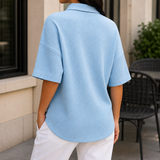 Isabeau Waffle Polo - Lead Alternate View