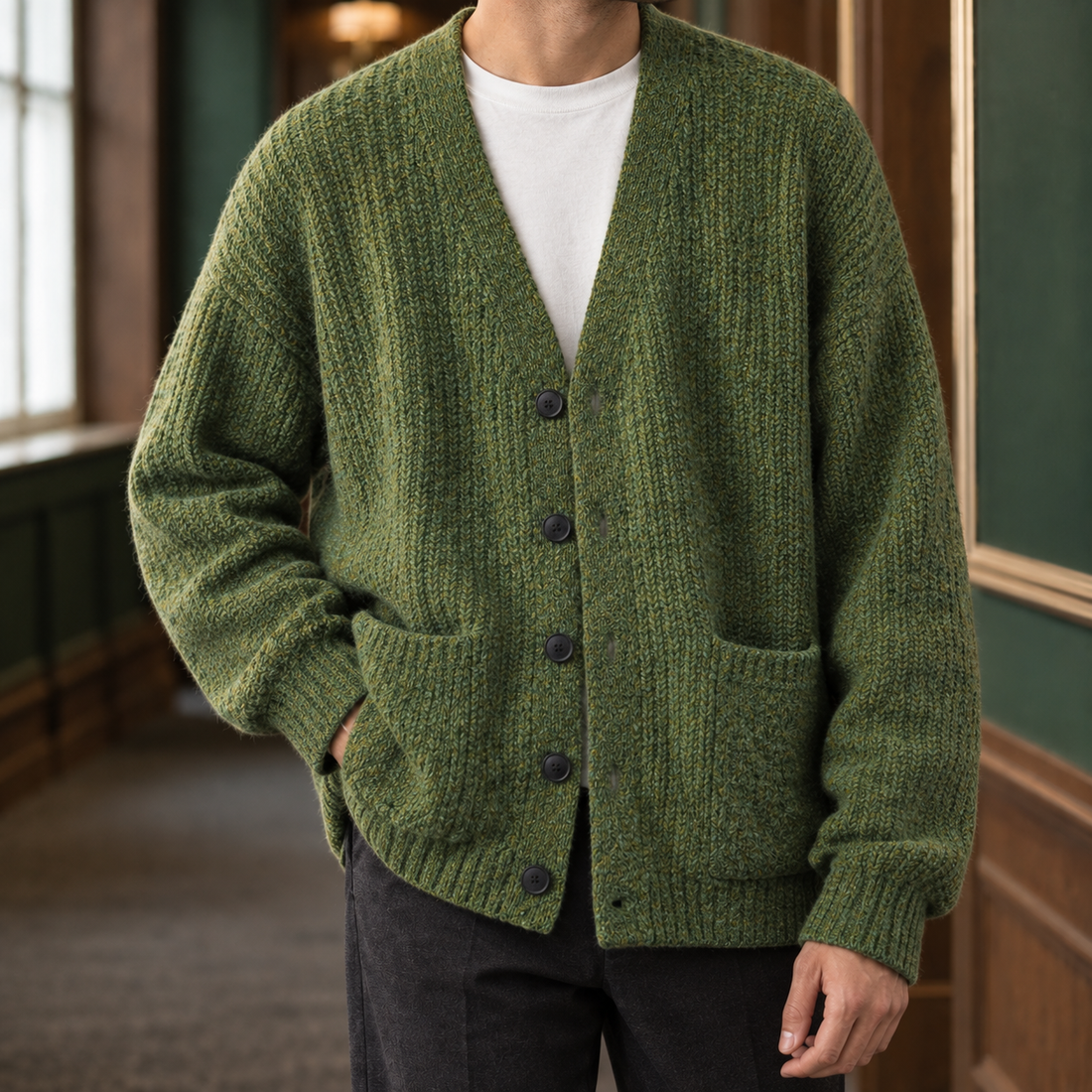 Nicodemus-Miles Ribbed Cardigan - Lead Product Detail