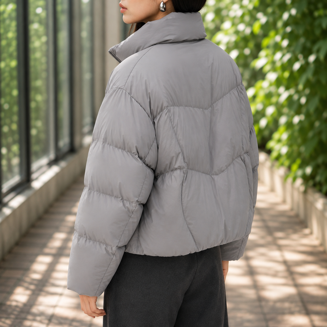 Vera Puffer Jacket - Lead Alternate View
