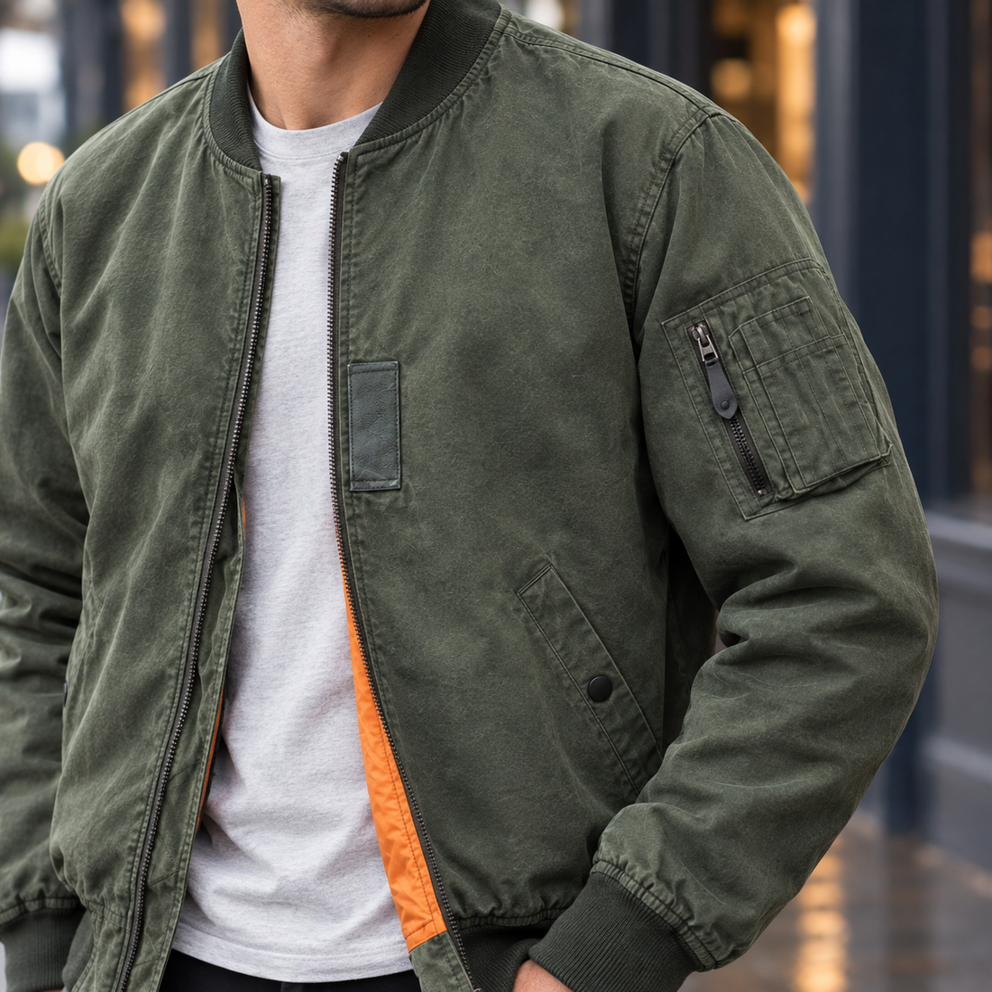 Matthew Bomber Jacket - Lead Product Detail