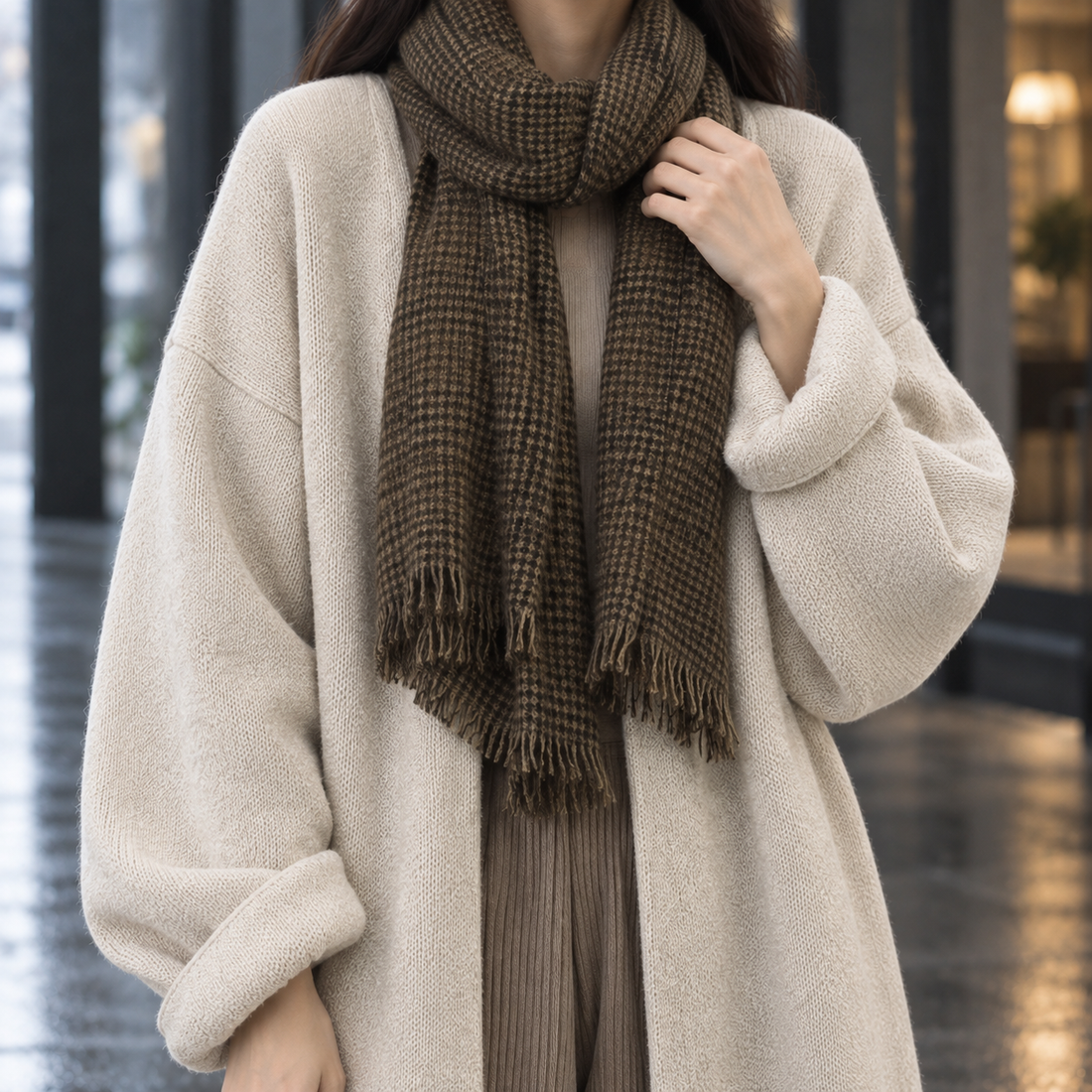 Wendy-Claire Open Front Sweater - Lead Product Detail
