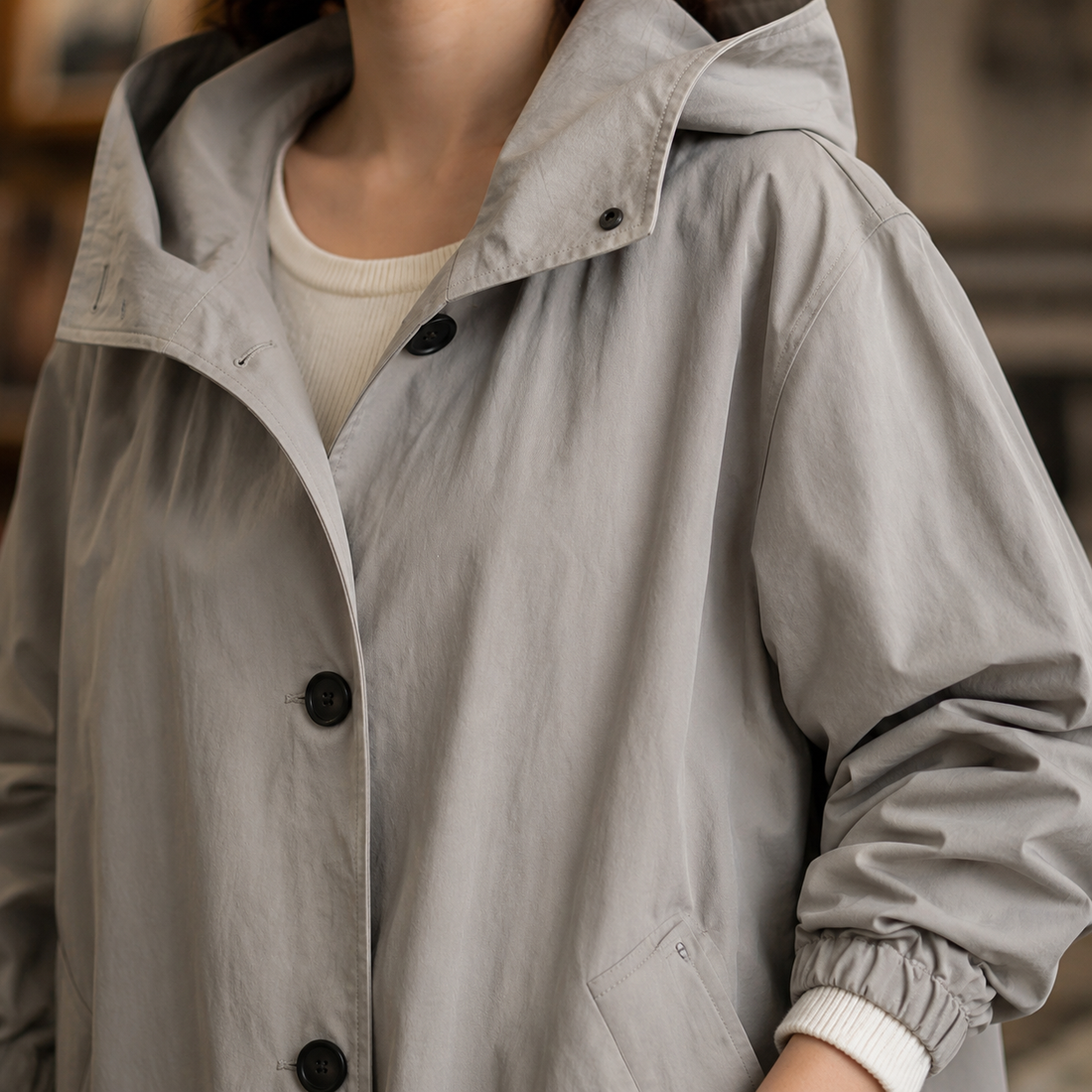 Aimee-Rose Hooded Coat - Lead Product Detail