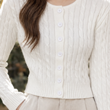 Christabel-Mae Cable Knit Cardigan - Lead Product Detail