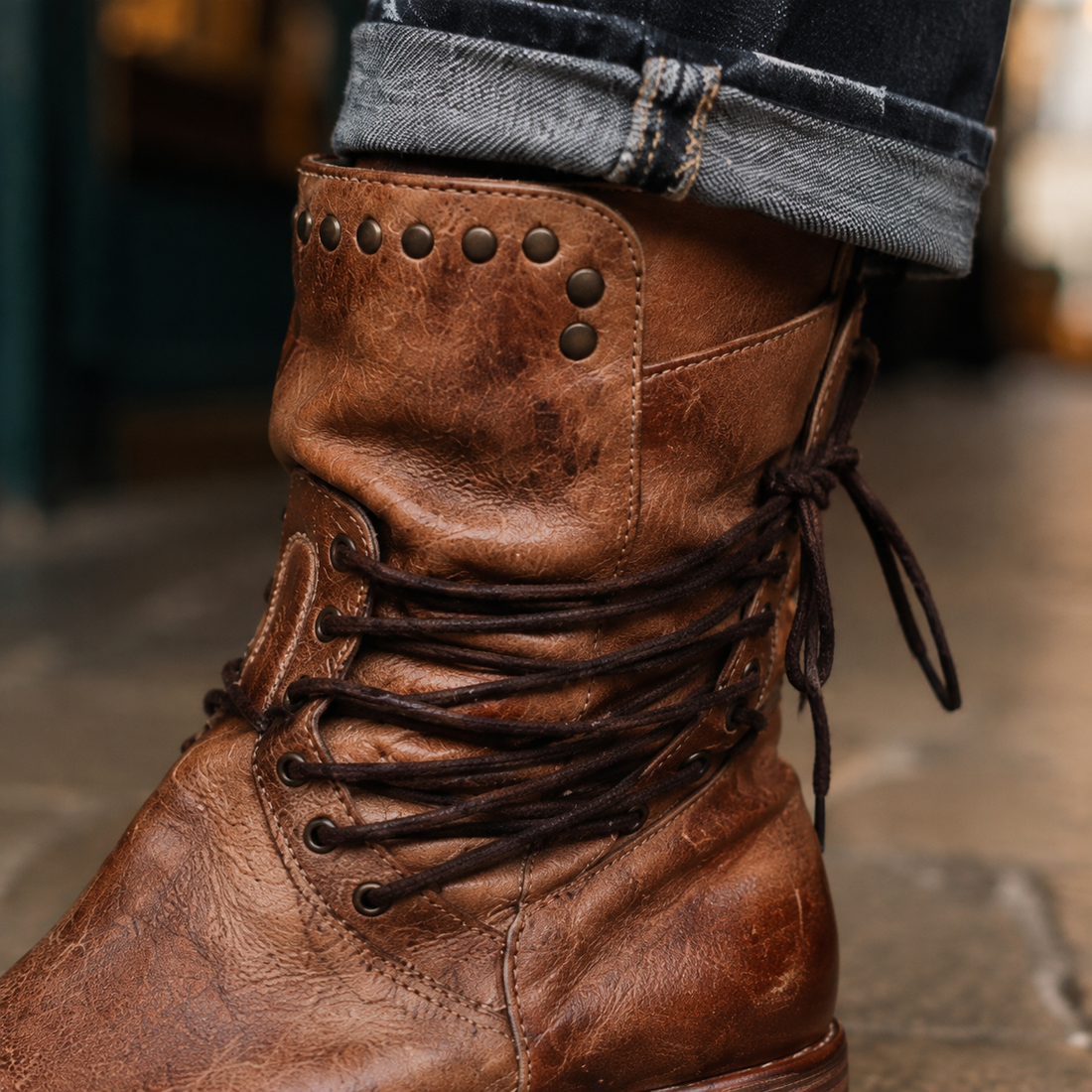 Dalmasso Studded Ankle Boots - Lead Product Detail