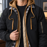 Liam Layered Bomber Jacket - Lead Product Detail