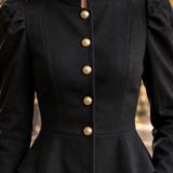 Henriette-Claire Peplum Jacket - Lead Product Detail