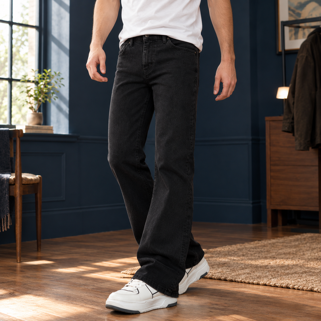 Alderic Flared Jeans - Lead Product Detail