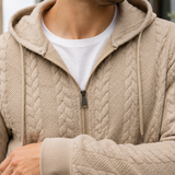 Gideon Textured Hoodie - Lead Product Detail