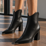 Scaligeri Pointed Ankle Boots - Lead Product Detail