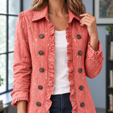 Carina-Elise Ruffle Jacket - Lead Product Detail