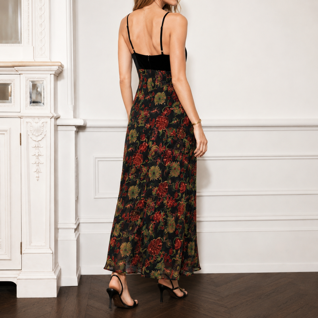 Ilaria Floral Maxi Dress - Lead Alternate View